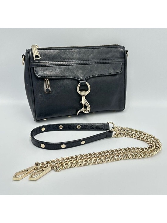 Rebecca Minkoff Handbags - Rebecca Minkoff Mini MAC Crossbody Bag Black Leather Purse